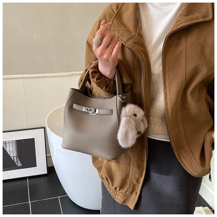 Women's PU Leather Rounded Top Handle Crossbody Bag detail 26