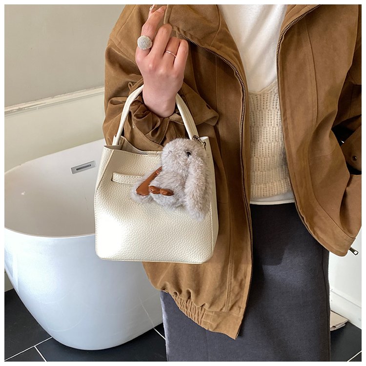 Women's PU Leather Rounded Top Handle Crossbody Bag detail 30