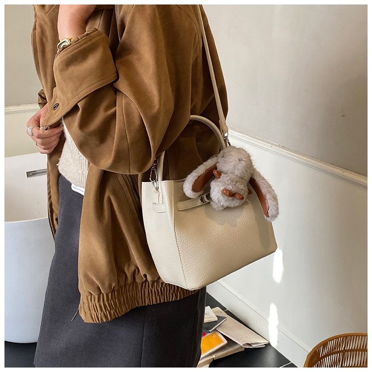 Women's PU Leather Rounded Top Handle Crossbody Bag detail 34