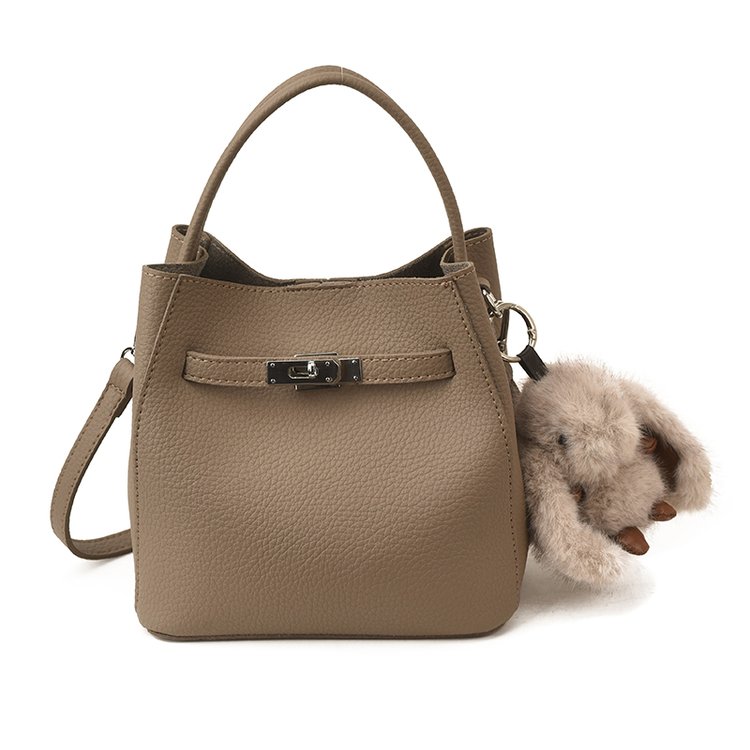 Women's PU Leather Rounded Top Handle Crossbody Bag view 4