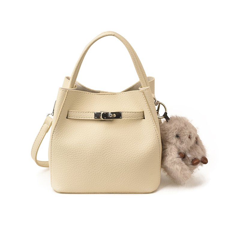Women's PU Leather Rounded Top Handle Crossbody Bag view 7