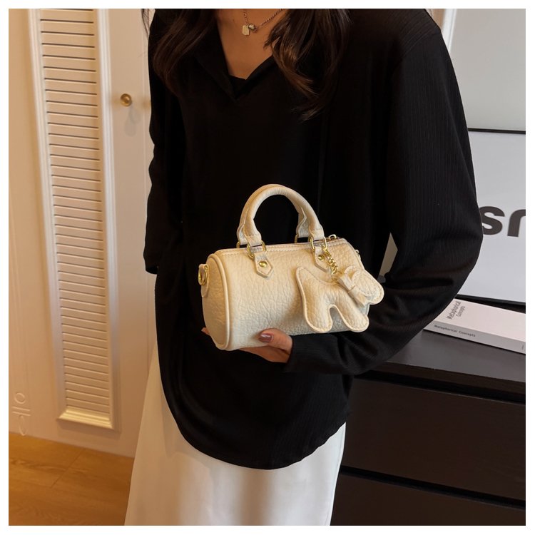 Women's PU Leather Rounded Top Handle Shoulder Bag detail 14