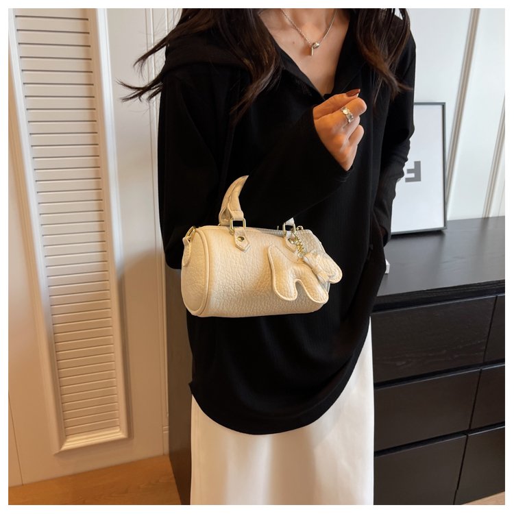 Women's PU Leather Rounded Top Handle Shoulder Bag detail 17