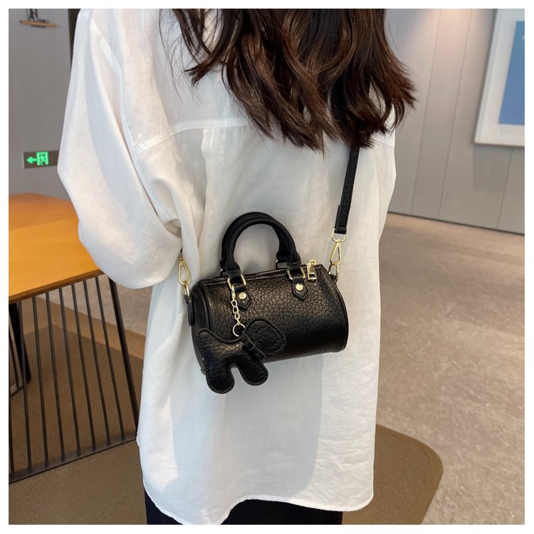 Women's PU Leather Rounded Top Handle Shoulder Bag detail 19