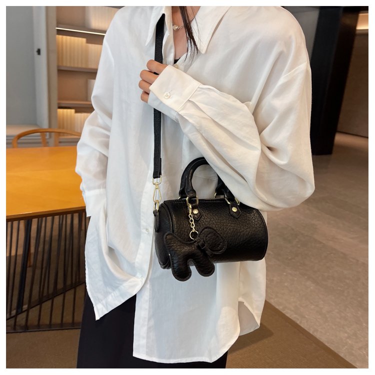 Women's PU Leather Rounded Top Handle Shoulder Bag detail 20