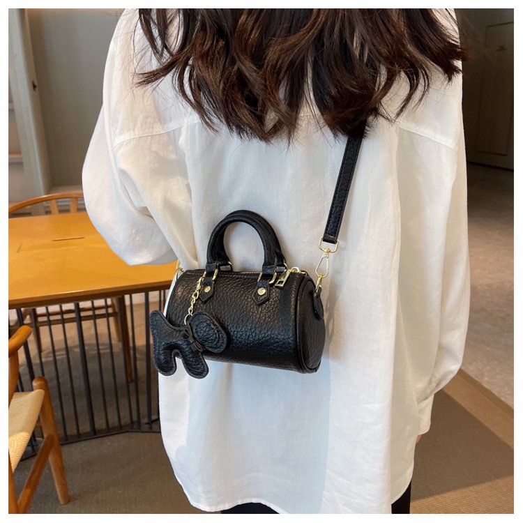 Women's PU Leather Rounded Top Handle Shoulder Bag detail 21