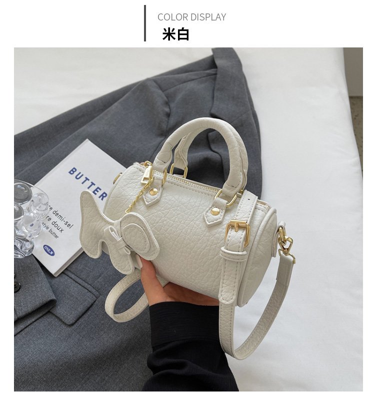 Women's PU Leather Rounded Top Handle Shoulder Bag detail 23