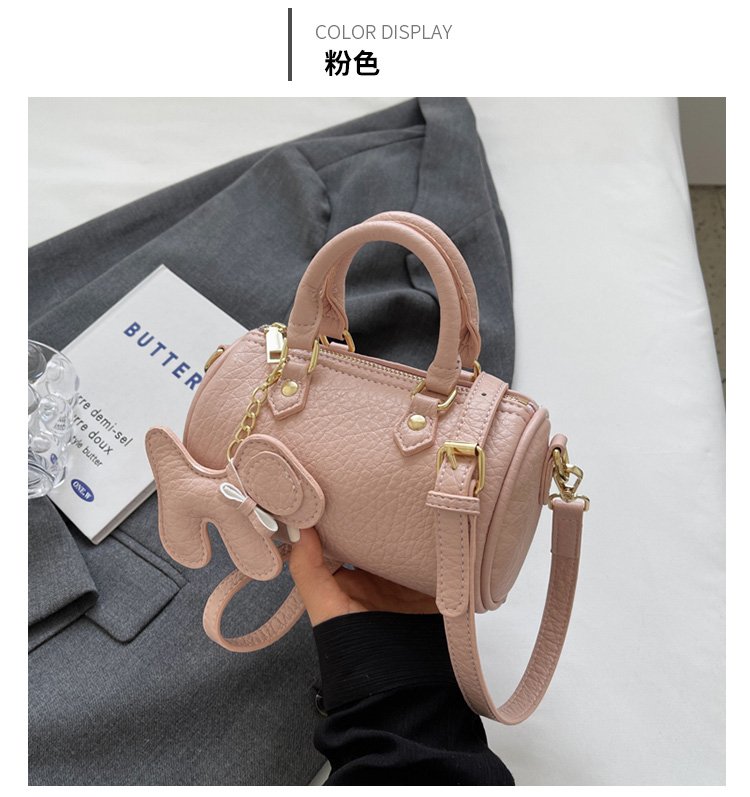 Women's PU Leather Rounded Top Handle Shoulder Bag detail 24