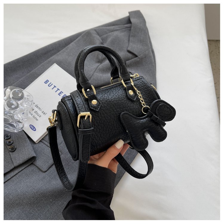 Women's PU Leather Rounded Top Handle Shoulder Bag detail 26