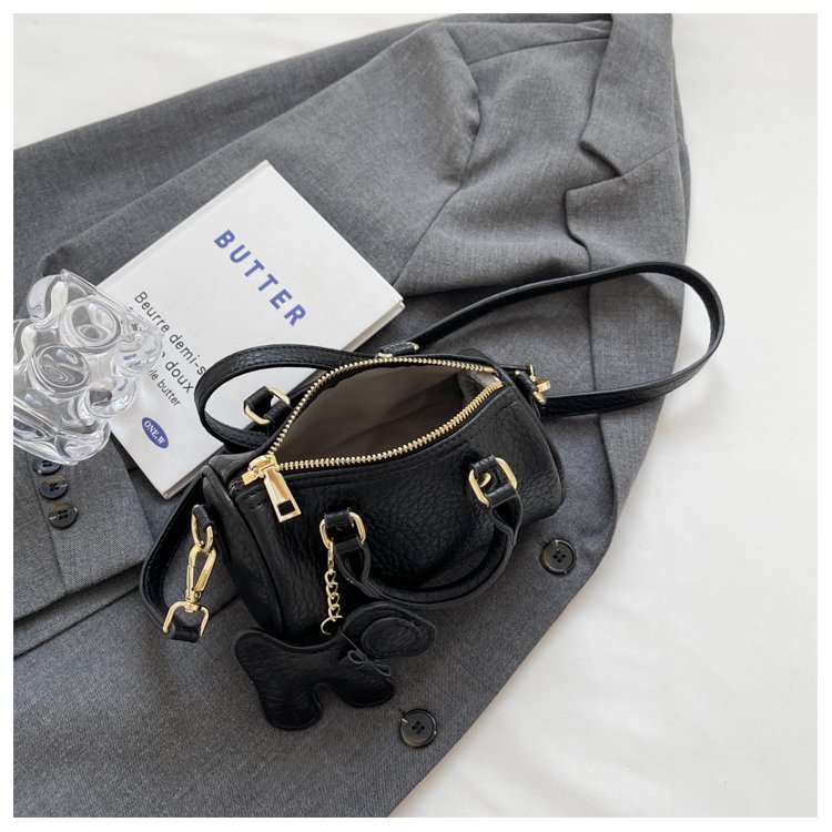 Women's PU Leather Rounded Top Handle Shoulder Bag detail 28