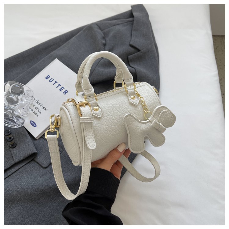 Women's PU Leather Rounded Top Handle Shoulder Bag detail 31