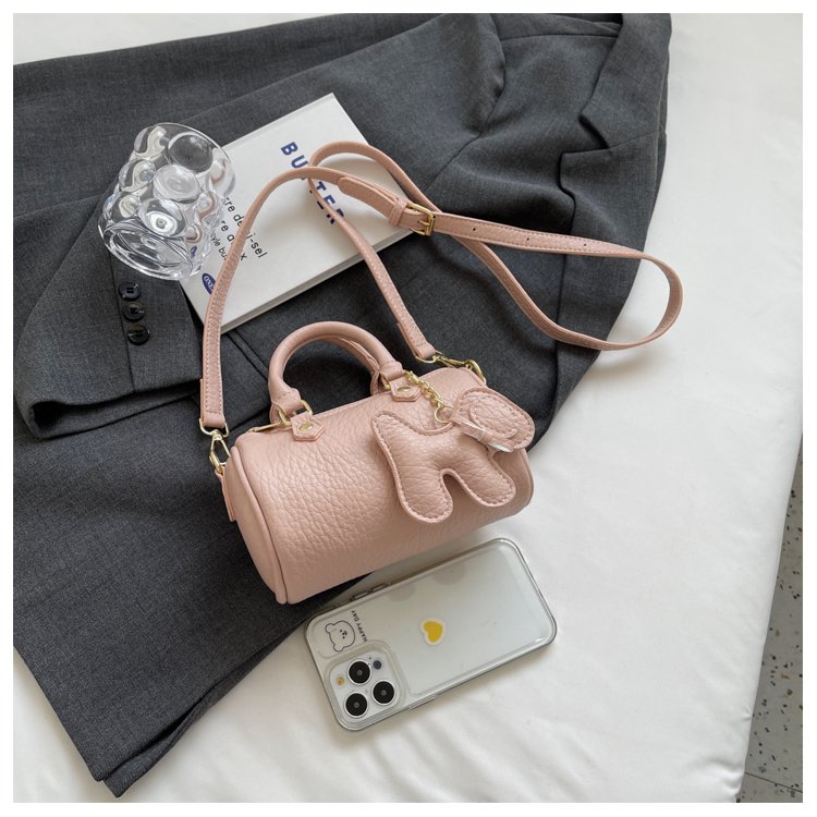 Women's PU Leather Rounded Top Handle Shoulder Bag detail 35