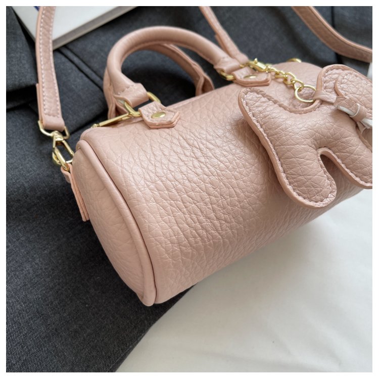 Women's PU Leather Rounded Top Handle Shoulder Bag detail 37