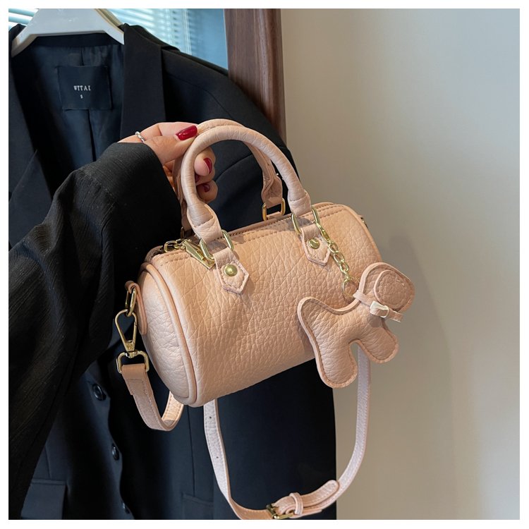 Women's PU Leather Rounded Top Handle Shoulder Bag detail 39