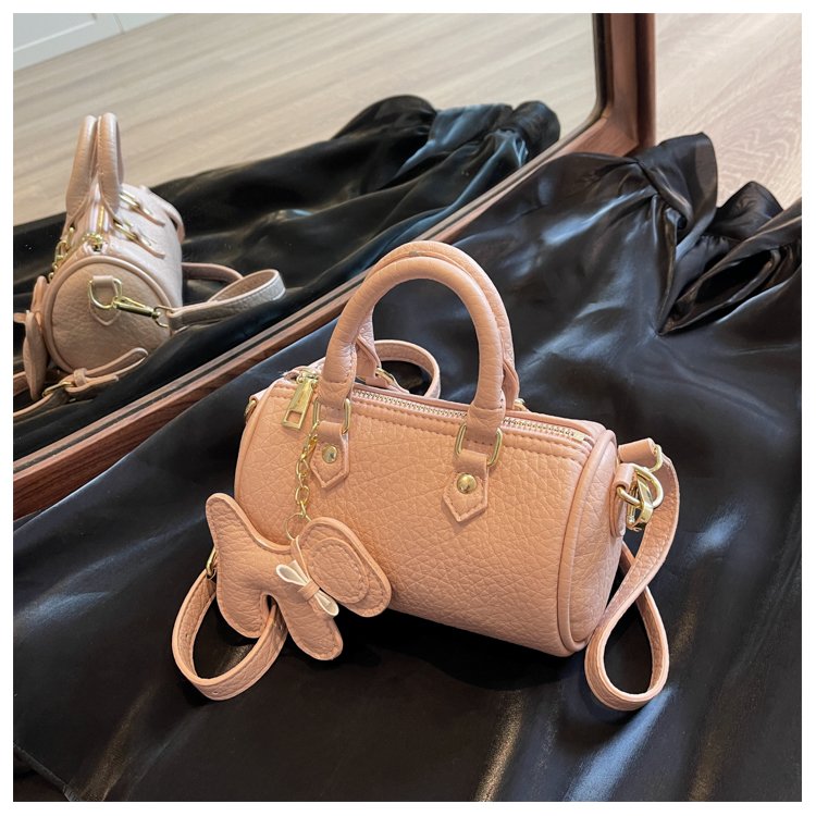 Women's PU Leather Rounded Top Handle Shoulder Bag view 1