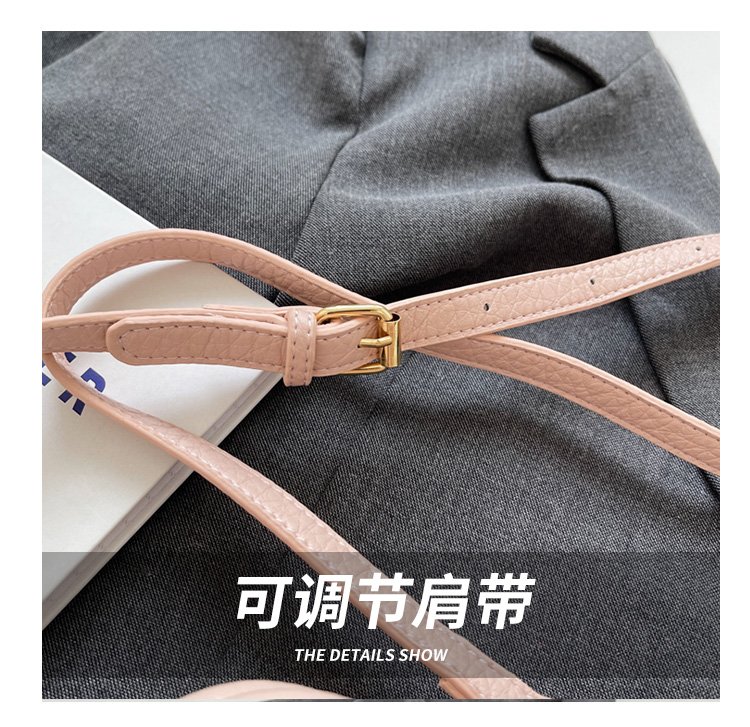 Women's PU Leather Rounded Top Handle Shoulder Bag detail 6
