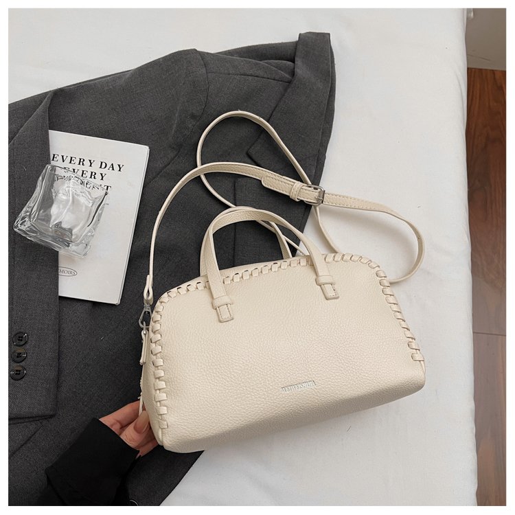 Women's PU Leather Ruched Mini Barrel Bag detail 15