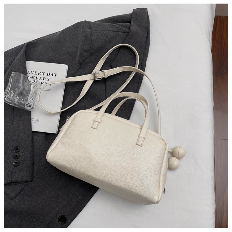 Women's PU Leather Ruched Mini Barrel Bag detail 18