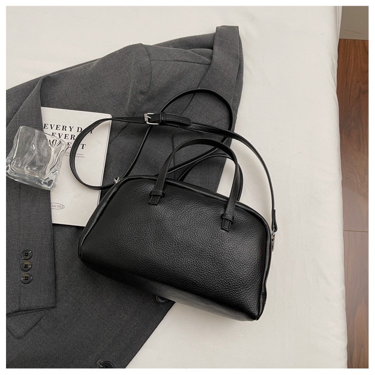 Women's PU Leather Ruched Mini Barrel Bag detail 24