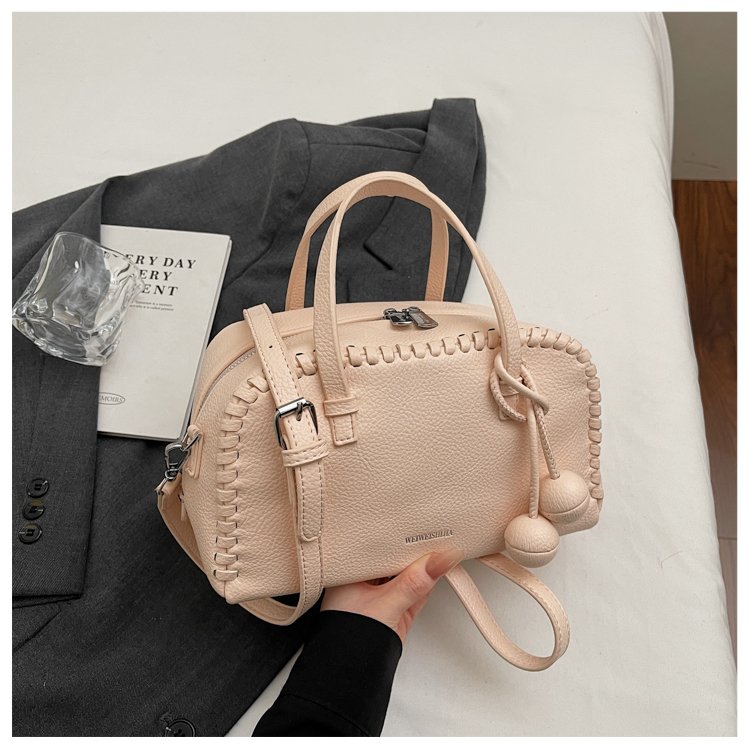 Women's PU Leather Ruched Mini Barrel Bag detail 32