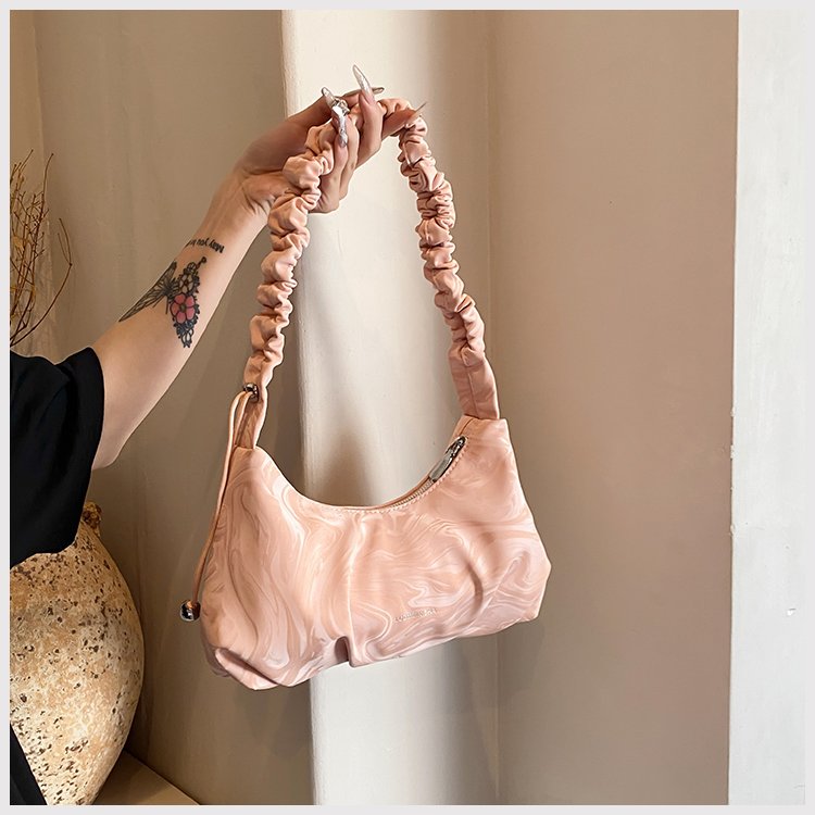 Women's PU Leather Ruched Shoulder Bag detail 14