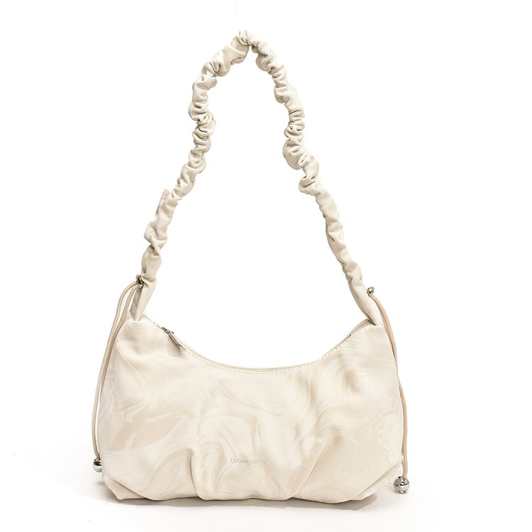 Women's PU Leather Ruched Shoulder Bag view 3
