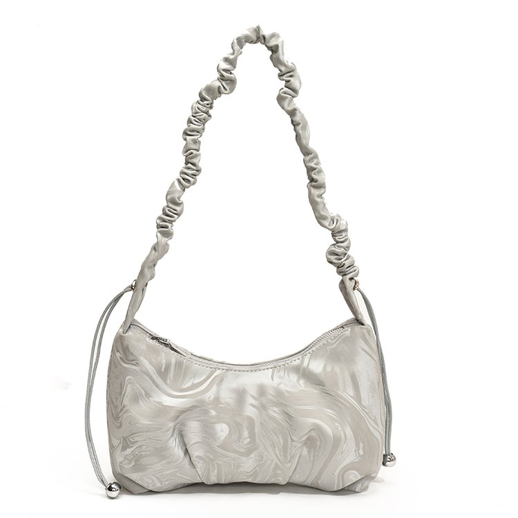 Women's PU Leather Ruched Shoulder Bag view 4