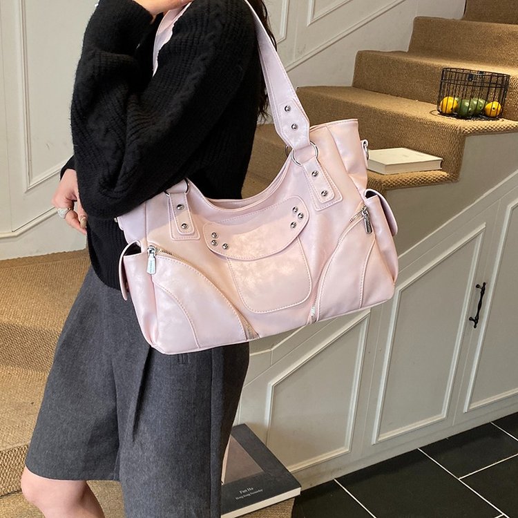 Women's PU Leather Side Tie Tote Bag view 2