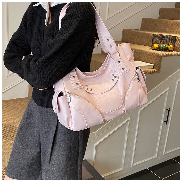 Women's PU Leather Side Tie Tote Bag detail 26