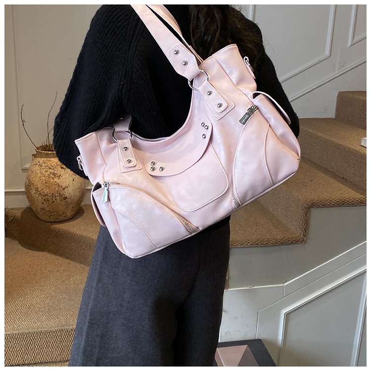 Women's PU Leather Side Tie Tote Bag detail 29