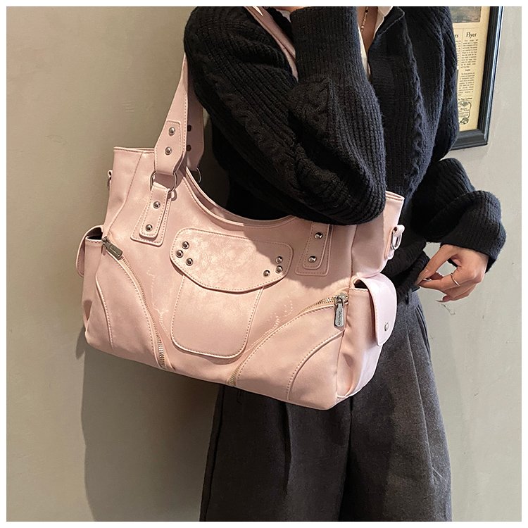 Women's PU Leather Side Tie Tote Bag detail 33