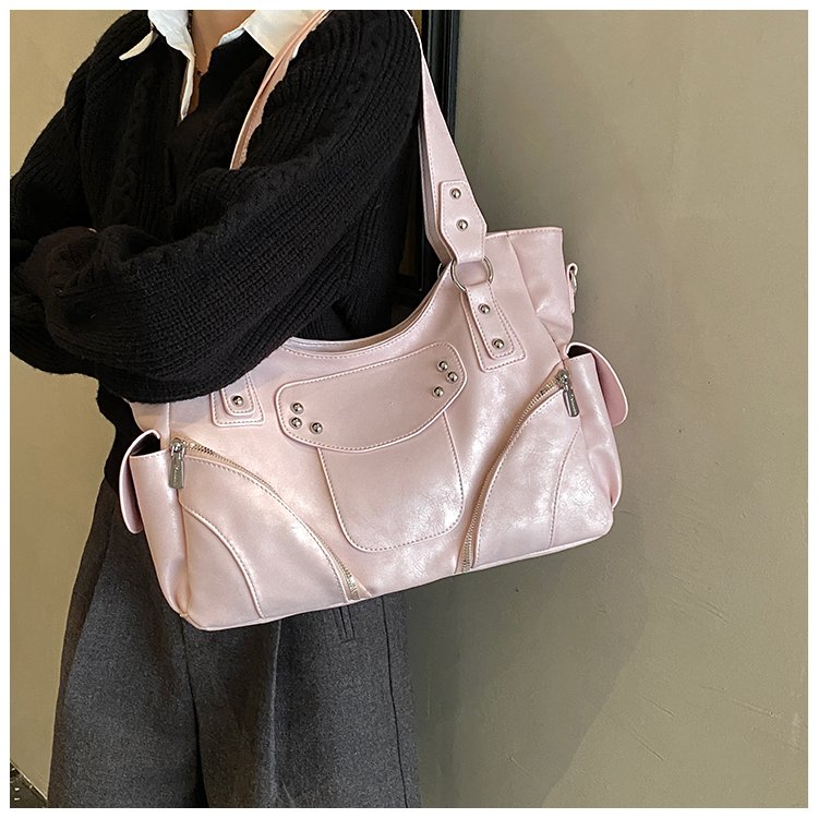 Women's PU Leather Side Tie Tote Bag detail 38