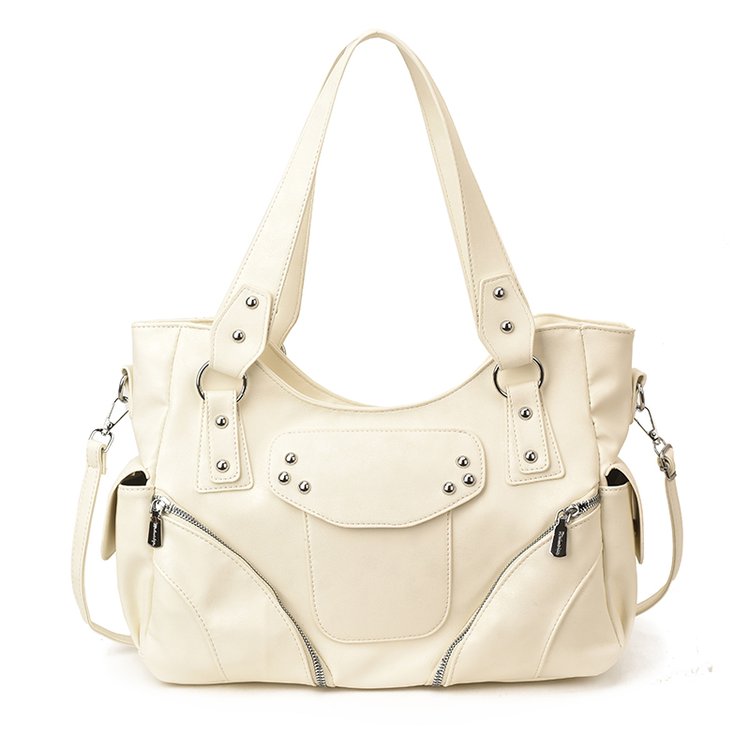 Women's PU Leather Side Tie Tote Bag view 3