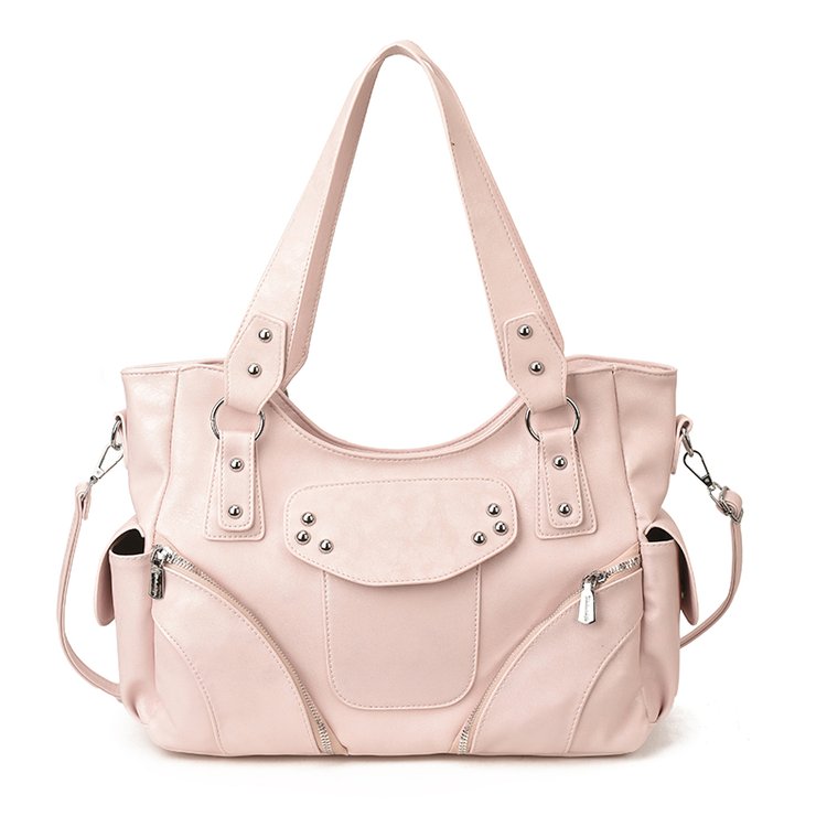 Women's PU Leather Side Tie Tote Bag view 1
