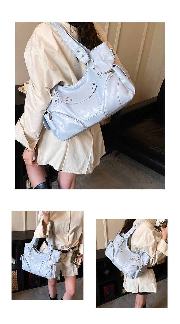 Women's PU Leather Side Tie Tote Bag detail 4