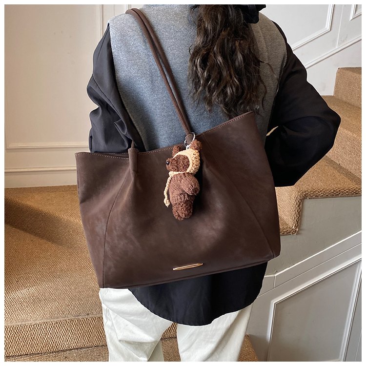 Women's PU Leather Soft Bucket Bag detail 15