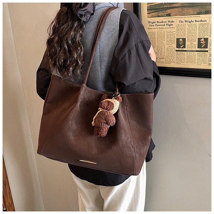 Women's PU Leather Soft Bucket Bag detail 17