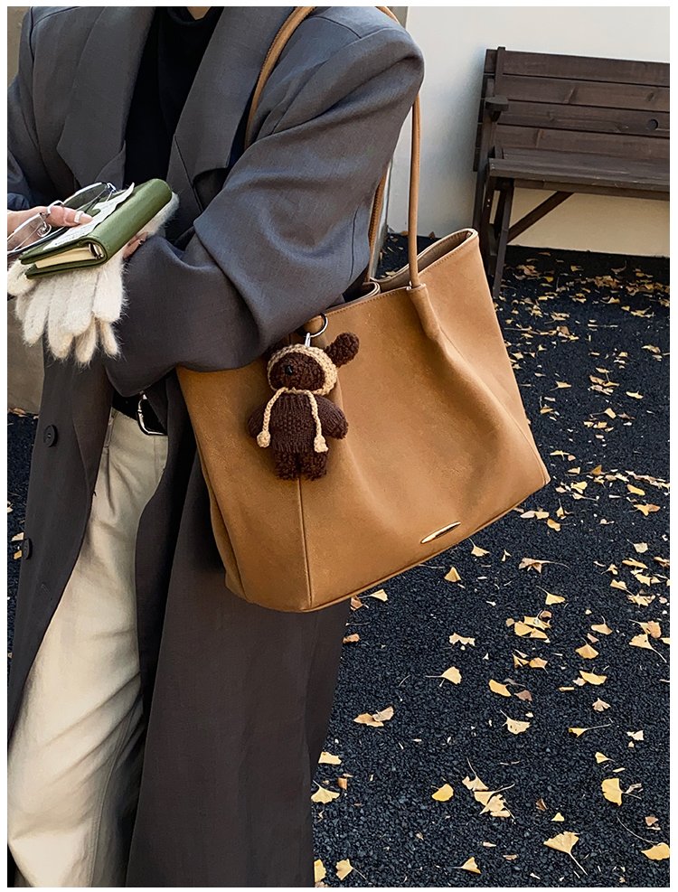Women's PU Leather Soft Bucket Bag detail 34