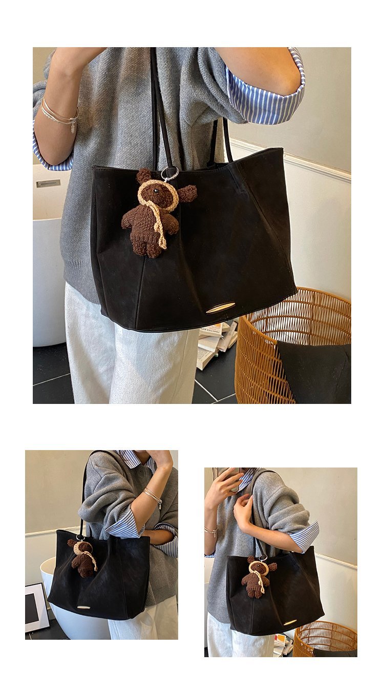 Women's PU Leather Soft Bucket Bag detail 6