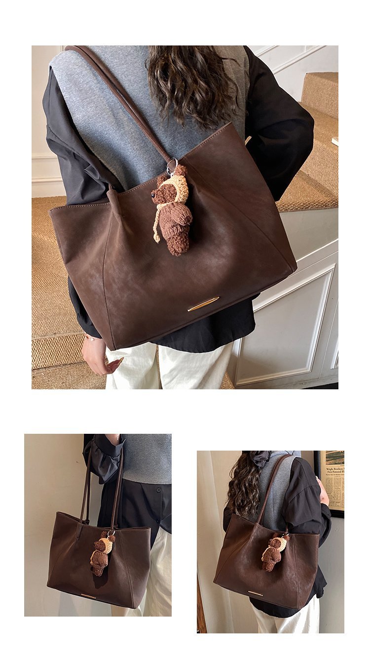 Women's PU Leather Soft Bucket Bag detail 7