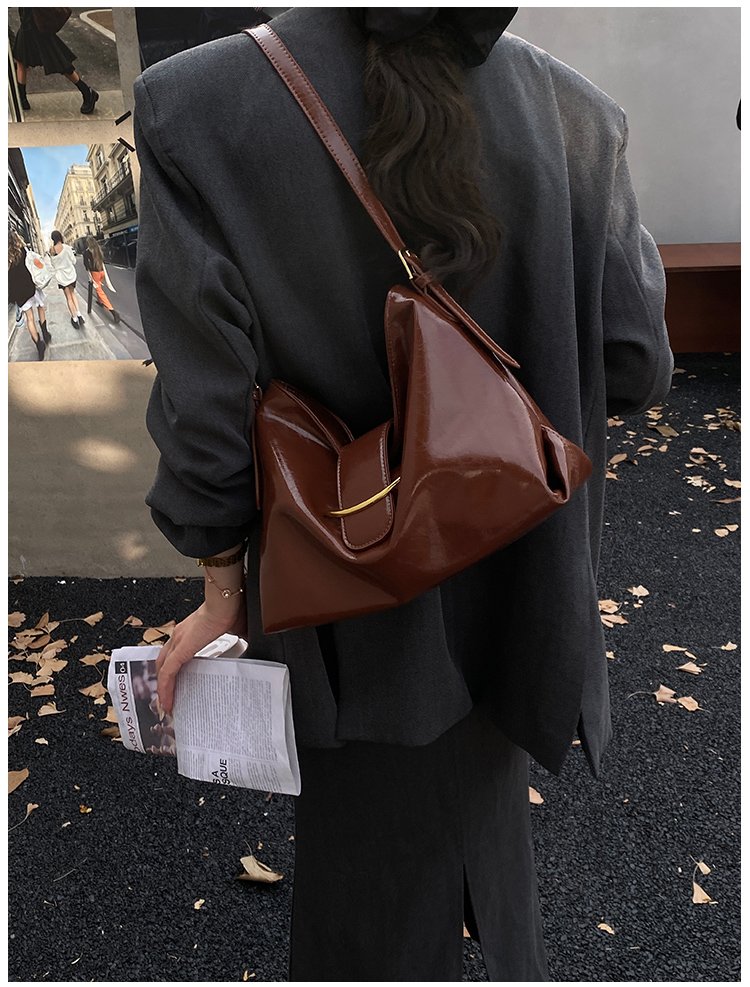 Women's PU Leather Soft Crescent Shoulder Bag detail 36