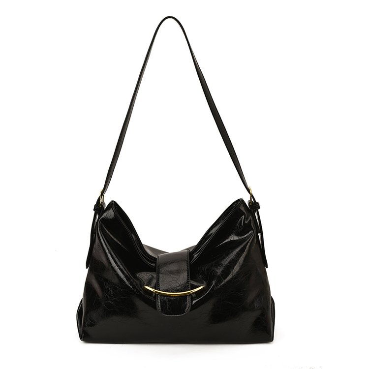Women's PU Leather Soft Crescent Shoulder Bag view 4