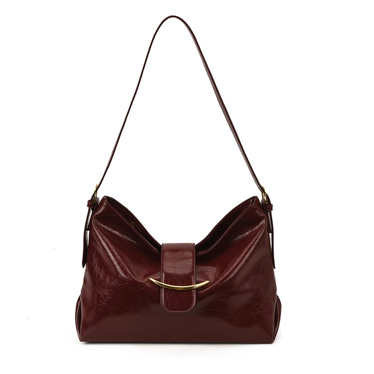 Women's PU Leather Soft Crescent Shoulder Bag view 5