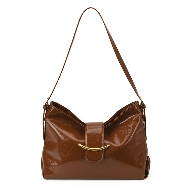 Women's PU Leather Soft Crescent Shoulder Bag view 1