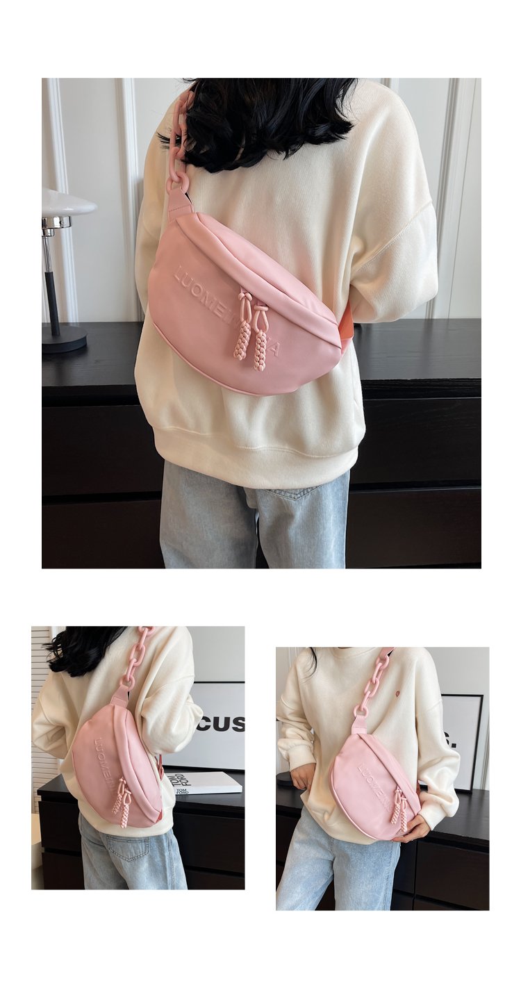 Women's PU Leather Soft Crescent Shoulder Bag detail 10