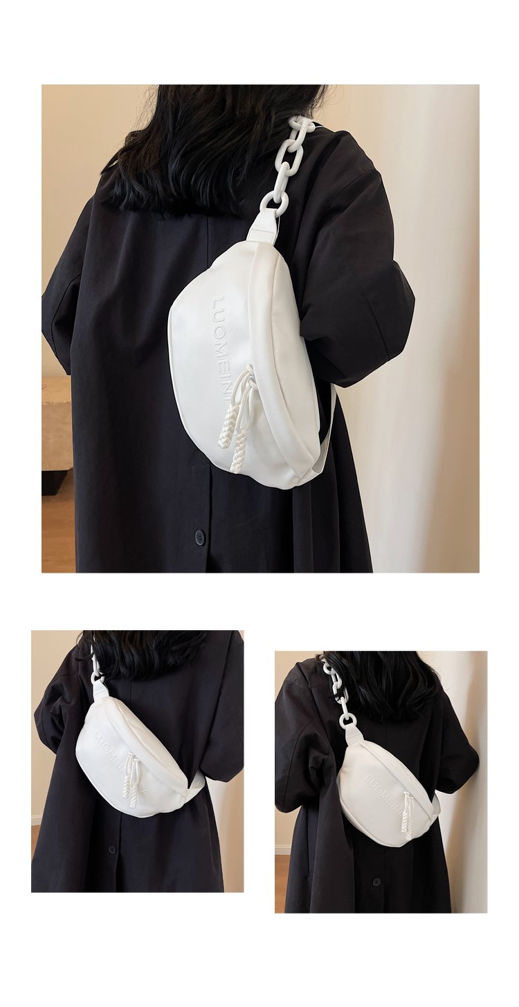 Women's PU Leather Soft Crescent Shoulder Bag detail 11