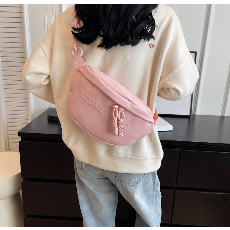 Women's PU Leather Soft Crescent Shoulder Bag detail 16