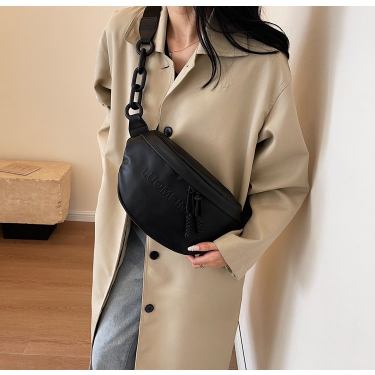 Women's PU Leather Soft Crescent Shoulder Bag detail 38