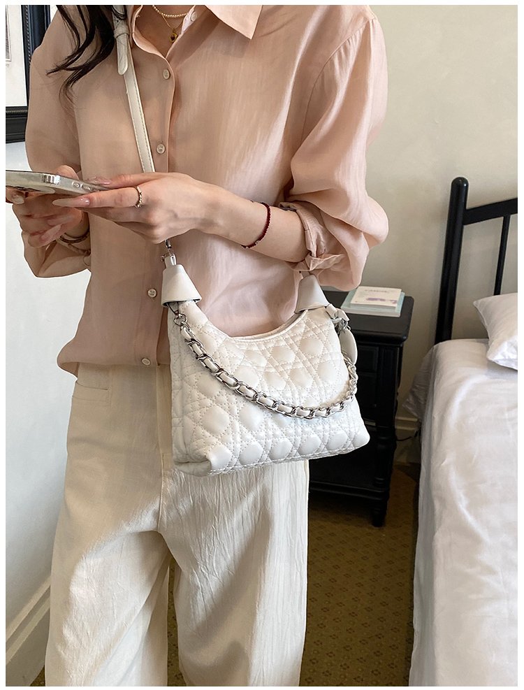 Women's PU Leather Soft Metallic Look Crossbody Bag detail 36