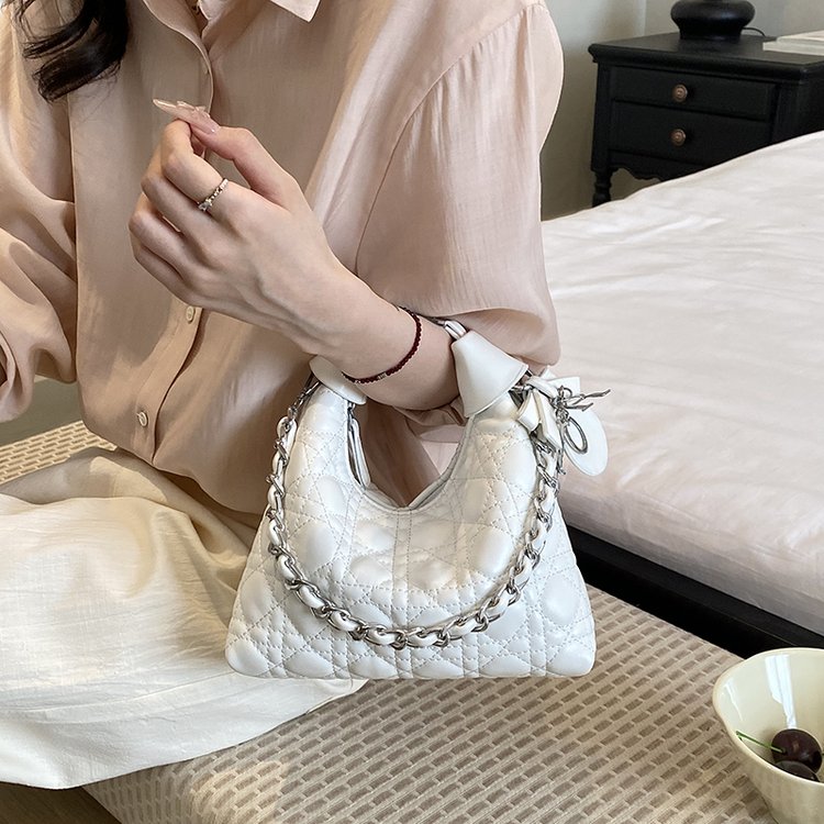 Women's PU Leather Soft Metallic Look Crossbody Bag view 3